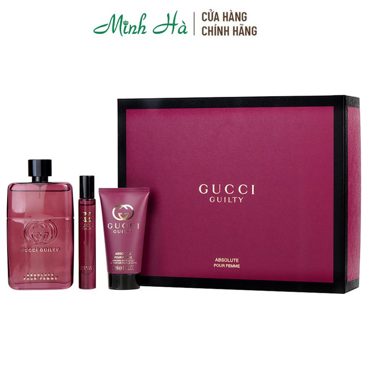 Set nước hoa nữ Gucci Guilty Absolute Pour Femme