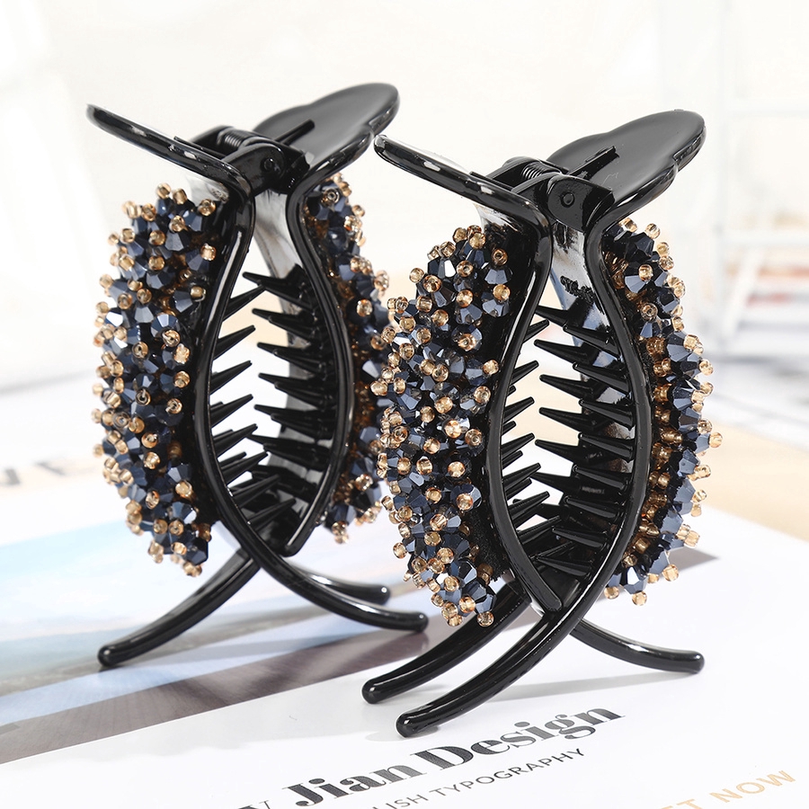 Kẹp trang trí họa tiết hoa đính đá hợp thời trang cho nữ