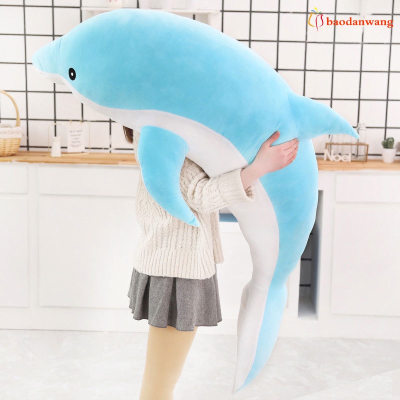 Đồ chơi nhồi bông hình cá heo mềm mại đáng yêu