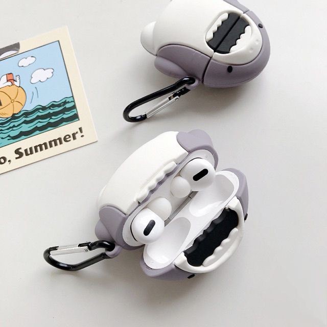 Ốp airpods pro 2 3 baby shark - Case airpods 1/2/PRO cá mập chống va đập Double B Store