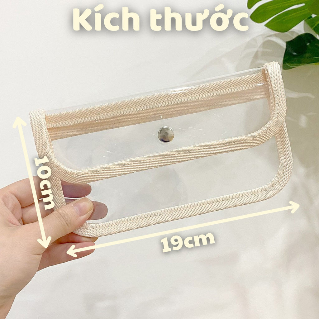 Túi đựng bút trong suốt chất liệu PVC