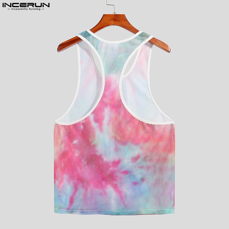 INCERUN Áo Thun Ba Lỗ Thời Trang Mùa Hè Sành Điệu Cho Nam