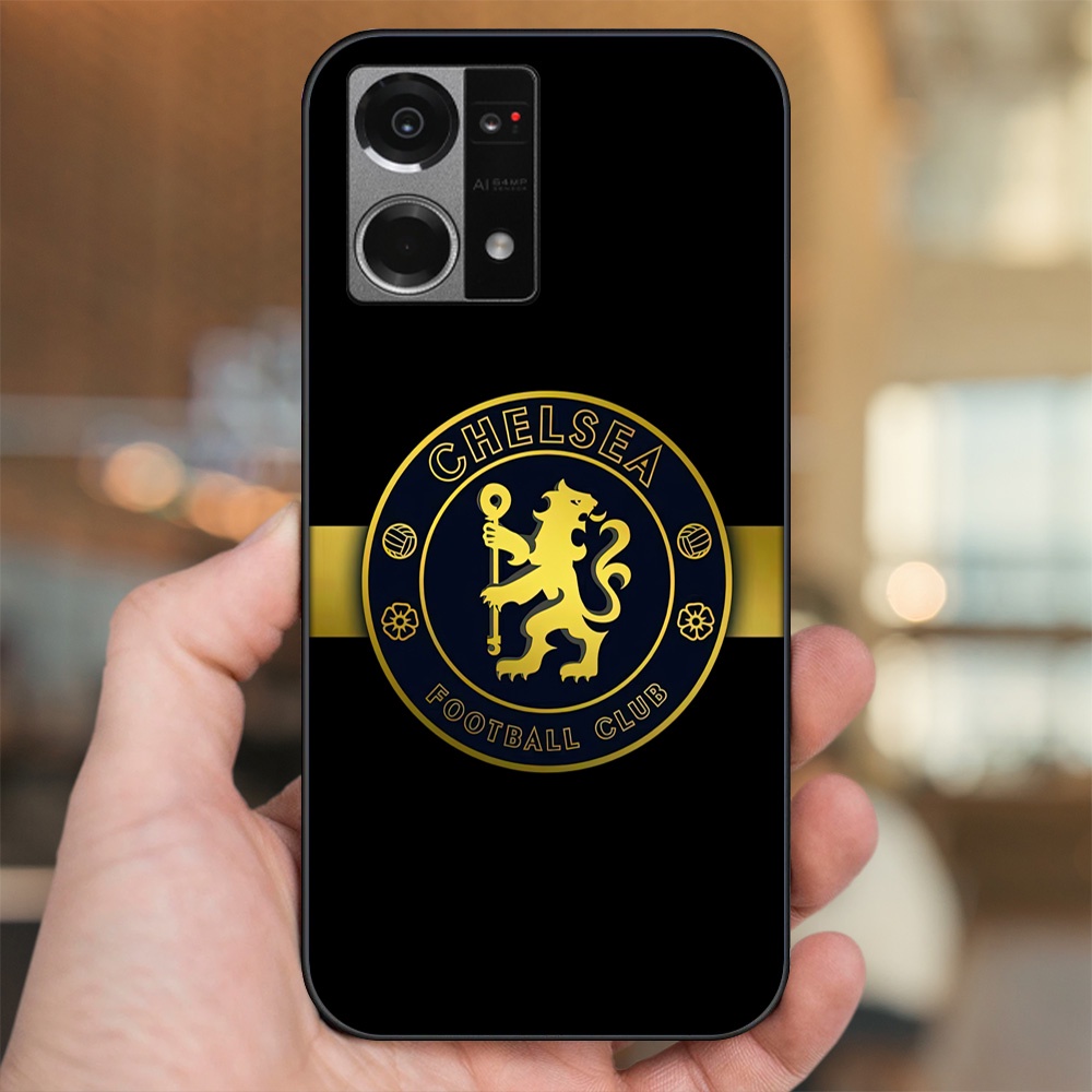 Ốp lưng Oppo Reno 7 4G viền đen in hình Chelsea FC