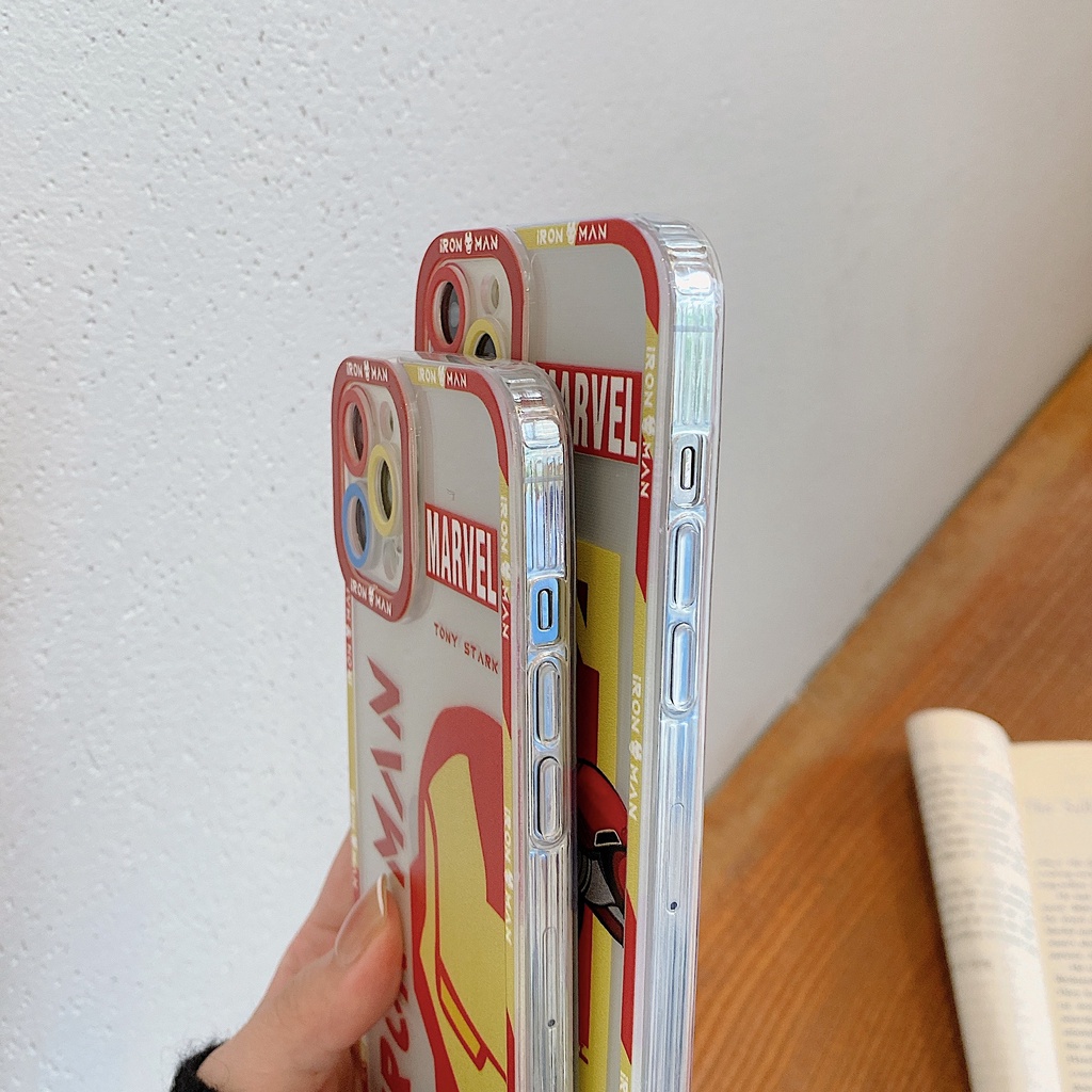 Ốp Điện Thoại Họa Tiết Iron Man Hoạt Hình Cho iphone 13promax 12pro 11 xsmax xr 7plus 8plus 6splus