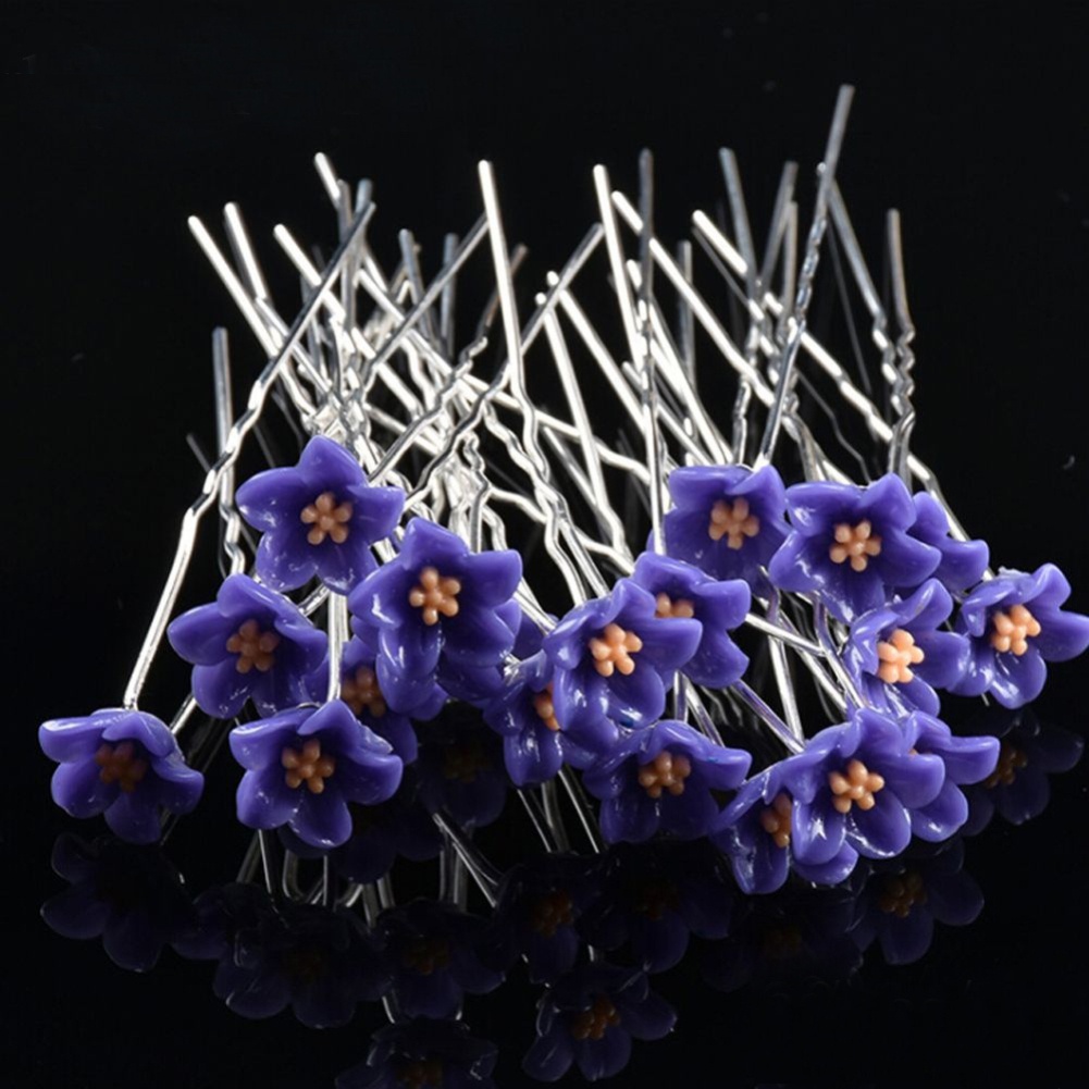 Set 10 cài tóc hình bông hoa xinh xắn dành cho cô dâu