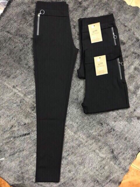 Quần tregging khoá hông chất liệu umi cao cấp | BigBuy360 - bigbuy360.vn