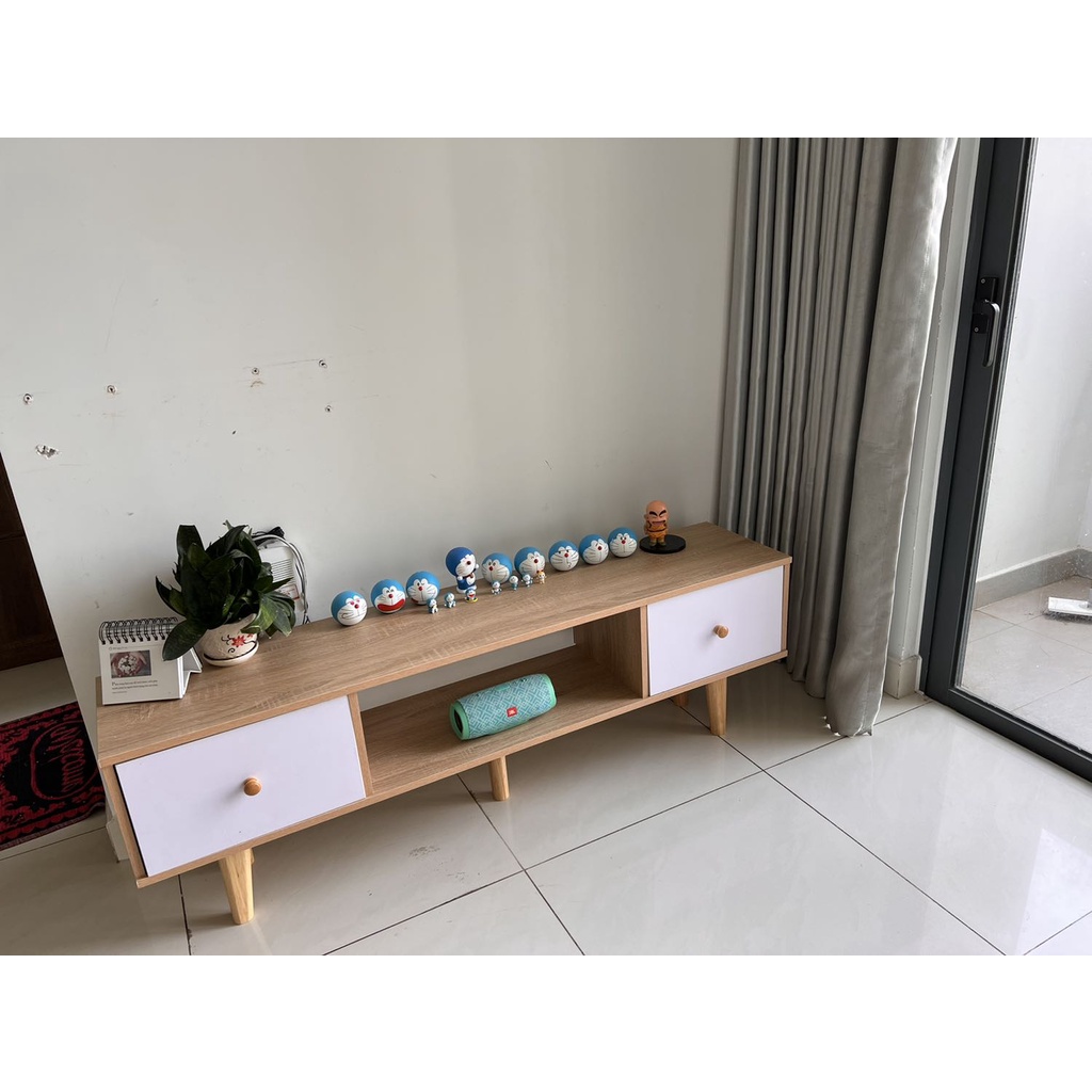 Kệ tivi đề sàn 2 ngăn để đồ kệ tivi IGA - GP155