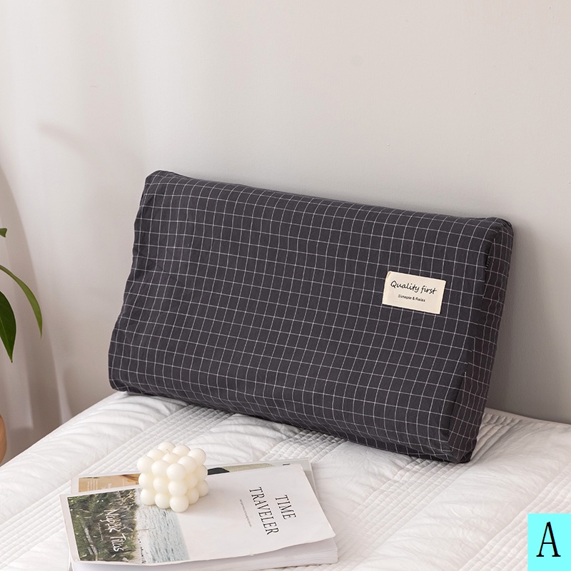 Cặp Áo Gối Bằng Cao Su Cotton Nguyên Chất 30x50 60x40 Có Thể Giặt Sạch Cho Trẻ