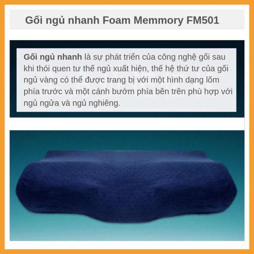 [CHÍNH HÃNG] Gối ngủ nhanh Foam Memory FM501 [Chất liệu cao su non cao cấp]