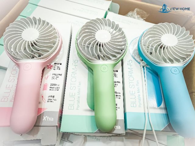 Quạt mini cầm tay Blue storm f5 xuất khẩu Korea xịn
