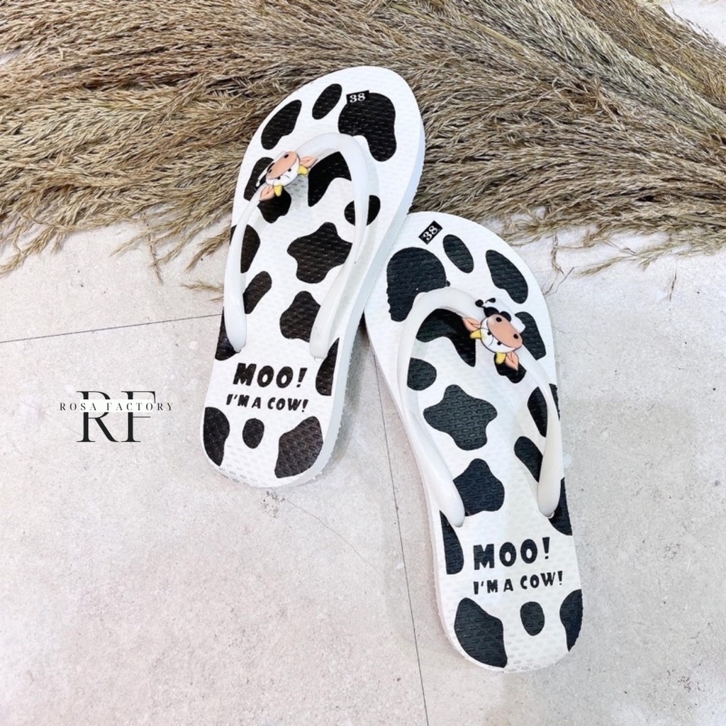 Dép lê, dép kẹp siêu nhẹ hình bò sữa cao cấp cho nữ- siêu nhẹ