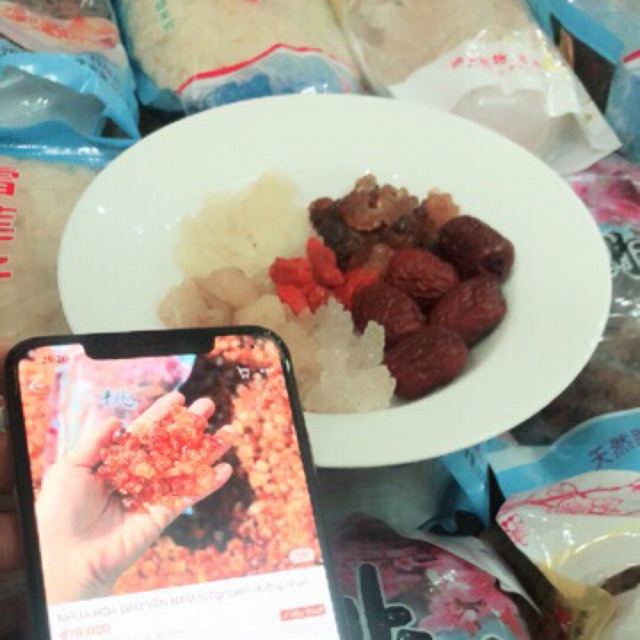 combo 1kg táo đỏ tháo lát và 1kg long nhãn