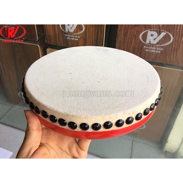 Trống mảnh gỗ mặt da kích thước 15cm, 18cm, 20cm