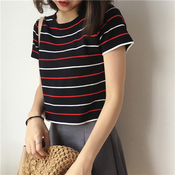 [SẴN] Áo croptop len tay ngắn Ulzzang Quảng Châu ALC20 | BigBuy360 - bigbuy360.vn