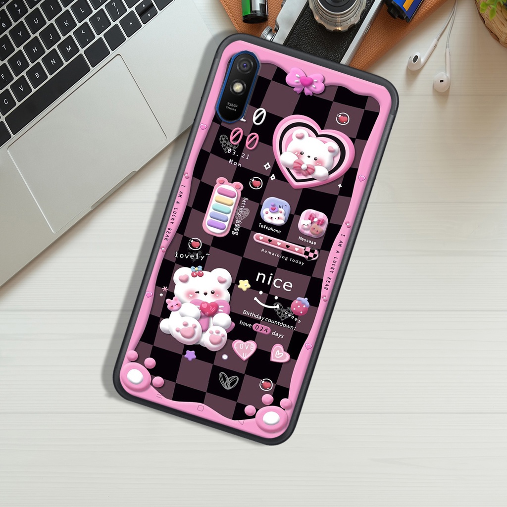 Ốp Lưng XIAOMI REDMI 7A - REDMI 8 - REDMI 8A - REDMI 9A , In Hình Gấu Chocolate đáng yêu.