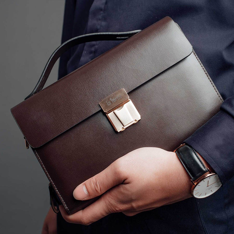 Ví Cầm Tay LAFORCE Khóa Số Cao Cấp VCTLA9803-2-N Tặng Tất Nam Cao Cấp