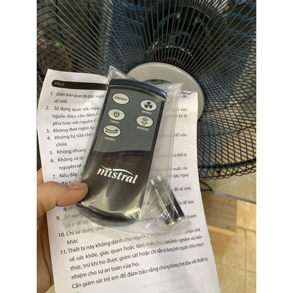Quạt cây Mistral MSF1628WR - Có điều khiển từ xa - Nhâp khẩu Malaysia - Thương hiệu Úc - Quạt đứng