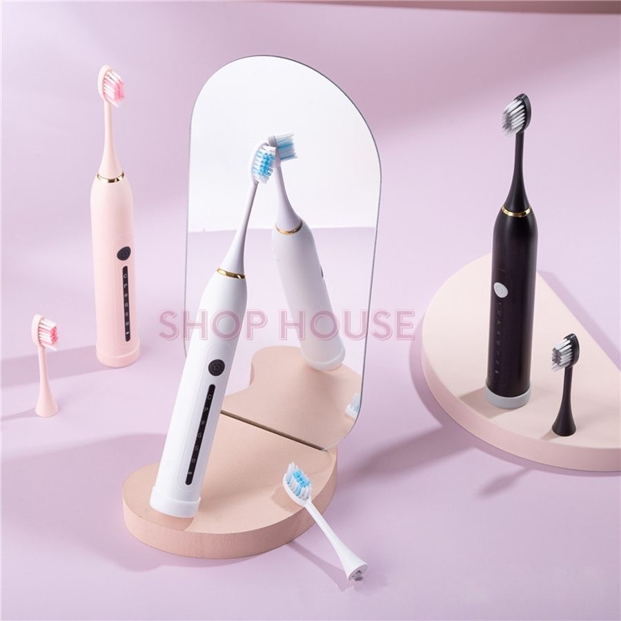 Bàn chải điện sonic x7 bản nâng cấp 6 chế độ chăm sóc răng hiệu quả, bàn chải đánh răng tự động - SONIC X7