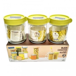Bộ 3 hũ đựng thủy tinh glasslock 400ml ig784