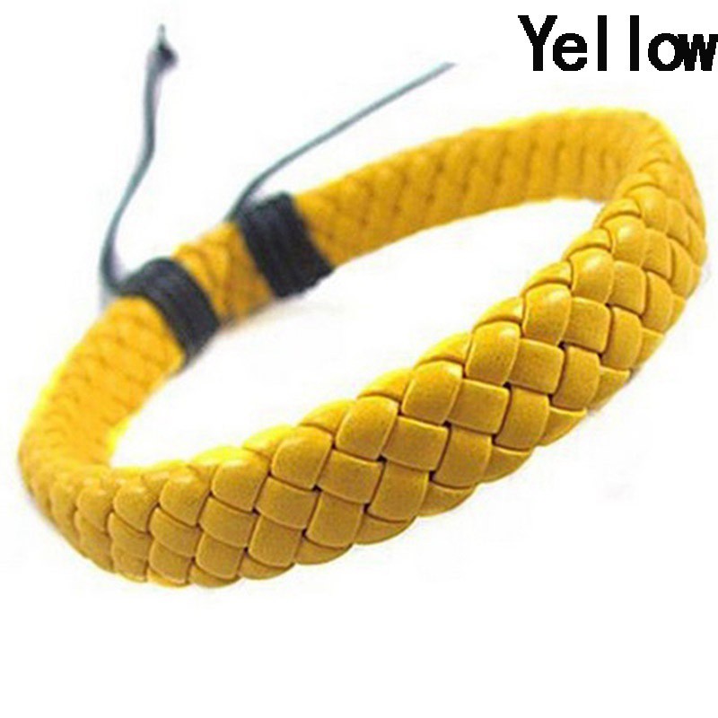 flowersqueen Vòng tay da tết phong cách vintage cho nam và nữ