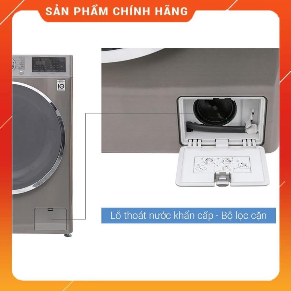 [ VẬN CHUYỂN MIỄN PHÍ KHU VỰC HÀ NỘI ] Máy giặt LG lồng ngang 9kg màu xám FC1409S2E, Hàng chính hãng - BH 24 tháng BM