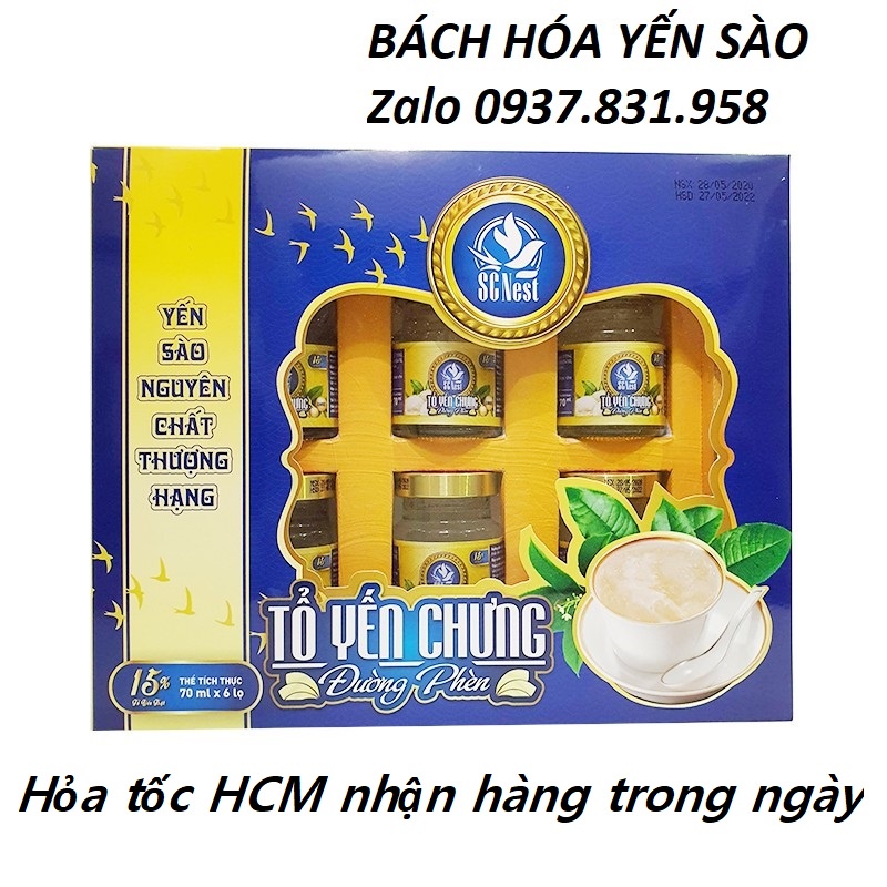 Hộp Yến Chưng Đường Phèn SCNEST 15% tổ yến