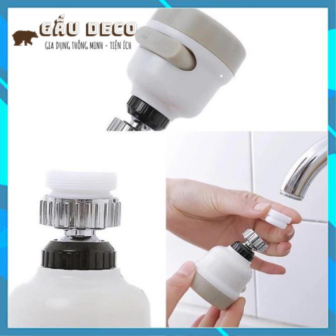 Đầu vòi tăng áp rửa chén/bá [FREESHIP] t - Tăng Áp mạnh - 3 Chế Độ Phun - Xoay 360 Độ