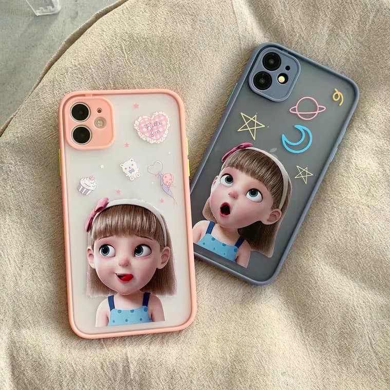 Ốp Điện Thoại 💖FREESHIP💖 Ốp Iphone Cô Gái Dễ Thương