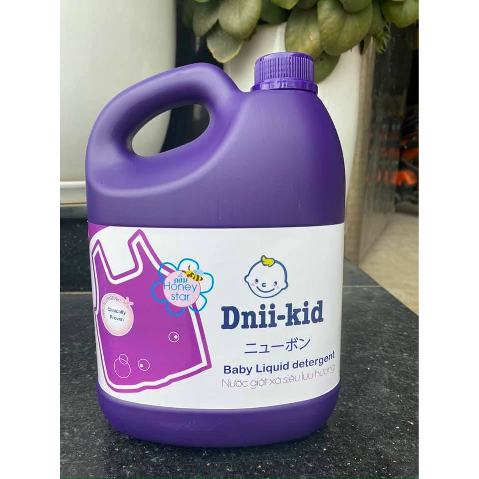 Nước Giặt Xả Dnii-Kid Can 3600ML Siêu Thơm,Siêu Tiết Kiệm [Hàng Việt Nam,Chất Lượng Cao]