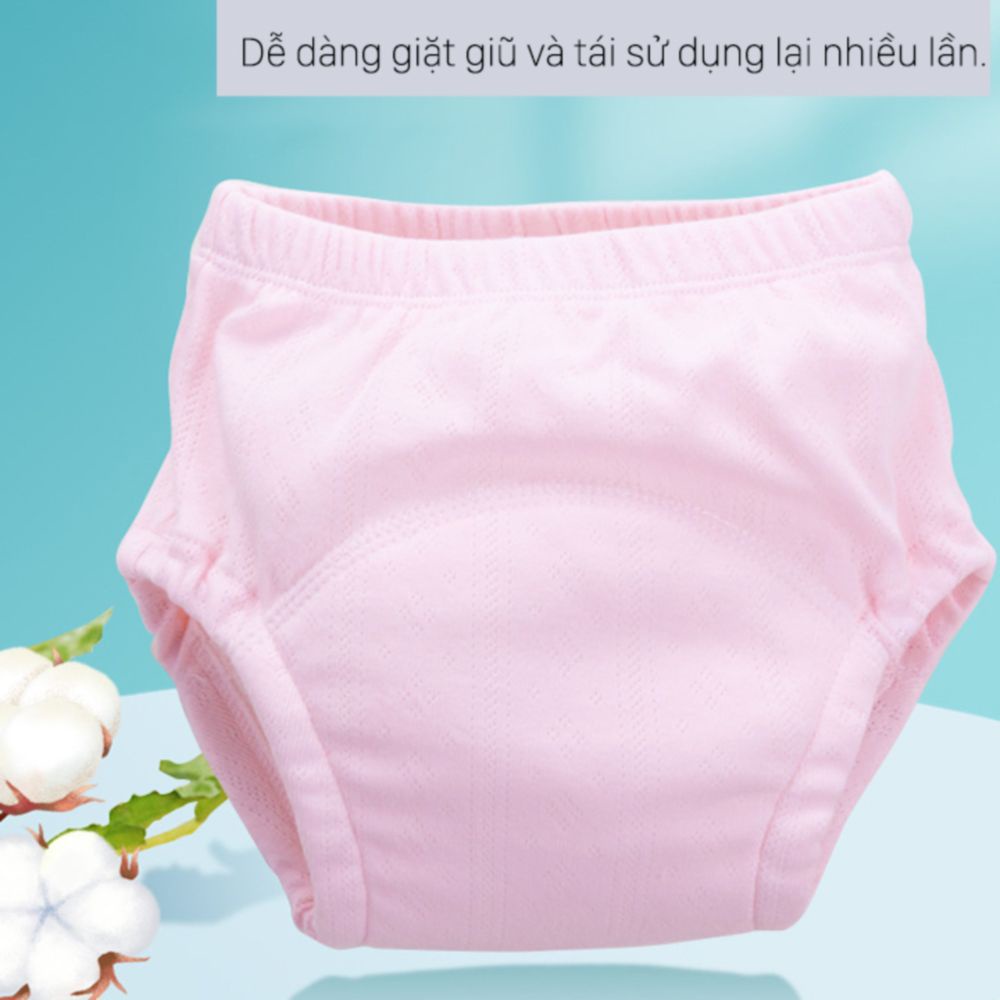 Bỉm vải 6 lớp cao cấp chất liệu vải mềm mịn, thoáng mát dành cho các bé từ 4-18kg
