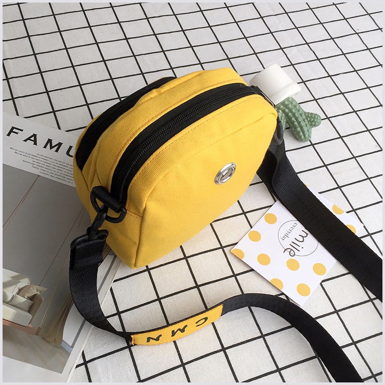 Túi Đeo Vai Mini Vải Canvas Phong Cách Phương Tây Thời Trang Mùa Hè Kiểu Mới Cho Nữ