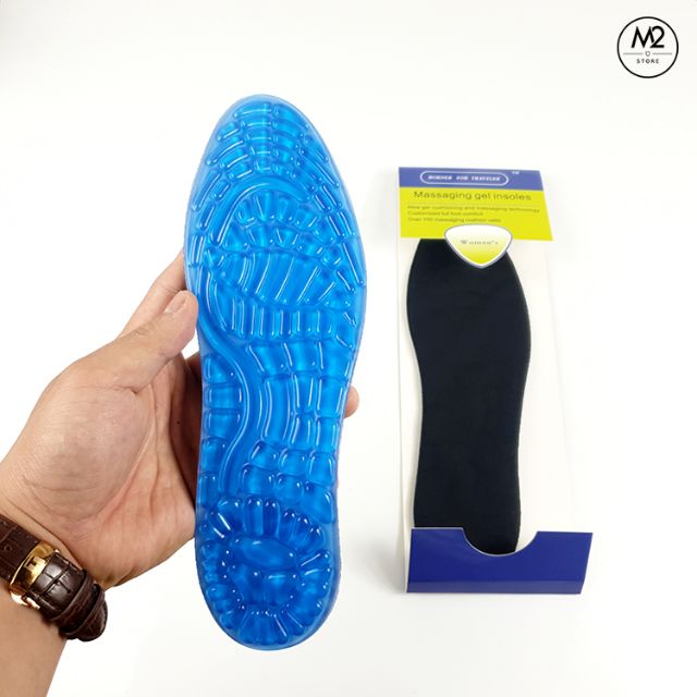 Lót giày êm chân massaging gel insoles cao cấp LGEC02