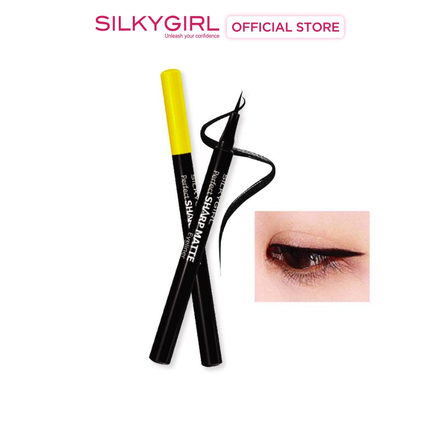 Bút Kẻ Mắt Nước Không Lem Không Trôi Silkygirl Perfect Sharp Matte 1.2ml