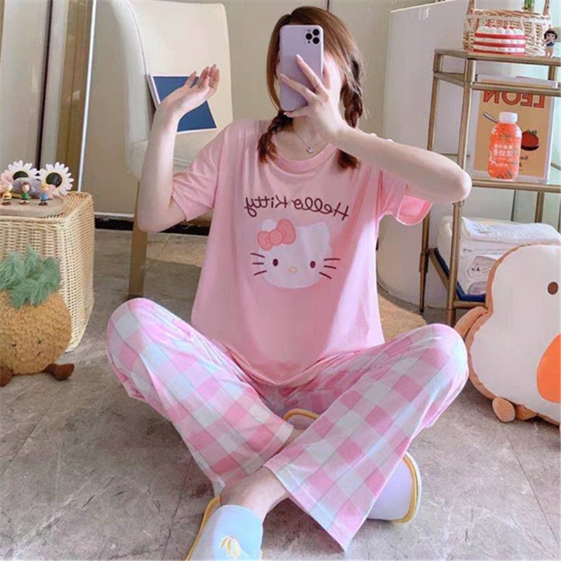 Đồ Bộ Nữ- Bộ Mặc Nhà Chất Liệu Vải Thun Cotton 100% Dáng Suông Cực Ngầu Dễ Thương Guu DN12 | BigBuy360 - bigbuy360.vn