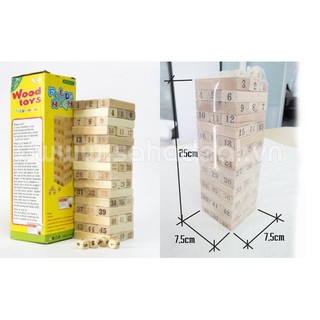 Bộ chơi rút gỗ 48 miếng lớn