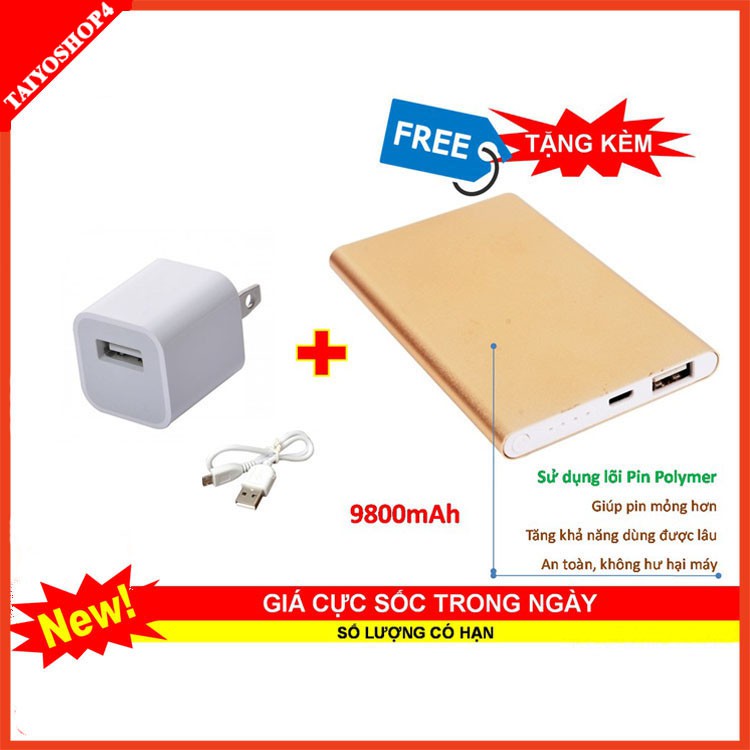 [Mã ELFLASH3 hoàn 10K xu đơn 20K] Pin sạc dự phòng PingAn 9800mAh, pin sạc dự phòng đầy đủ dung lương Taiyoshop4