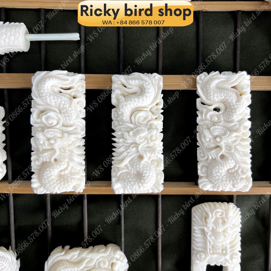 Bone set for Magpie bird cage - Dragon design - Phụ kiện chim Ricky bird shop