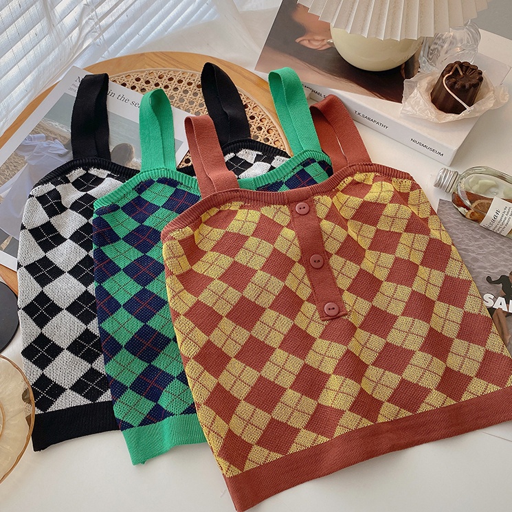 SUXI Áo Croptop Hai Dây Lưng Cao Dáng Ôm Phong Cách Cổ Điển Thời Trang Mùa Hè Hàng Mới Dành Cho Bạn Nữ