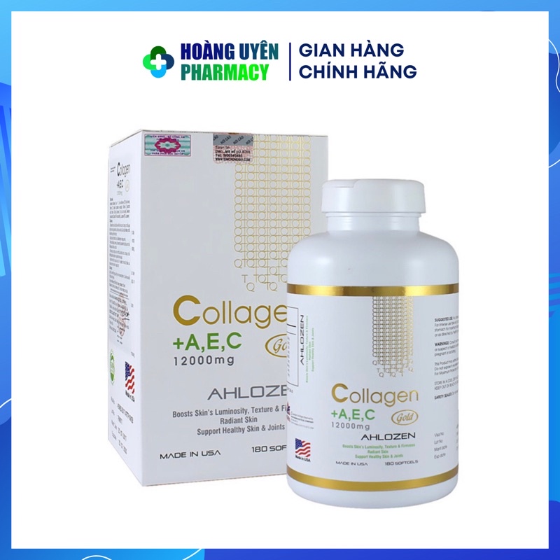 Collagen AEC Gold Ahlozen Hộp 180 viên