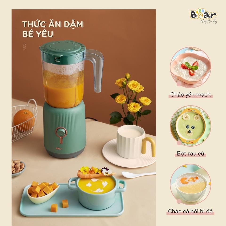 Máy Xay Đa Năng Bear LLJ C10P1 (- Xay Thịt,Tỏi Ớt,Sinh Tố,Sữa Hạt Ăn Dặm Cho Bé_Gia Dụng Gia Đình