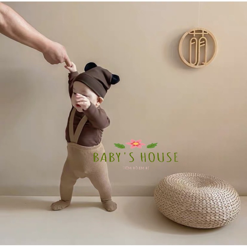Quần tất yếm dài phong cách hàn quốc cho bé - Nana Baby