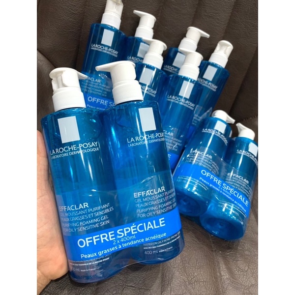 Sữa Rửa Mặt Tạo Bọt La Roche Posay Effaclar Cho Da Dầu Mụn Nhạy Cảm 400ml (sữa rửa mặt Laroche 400ml)