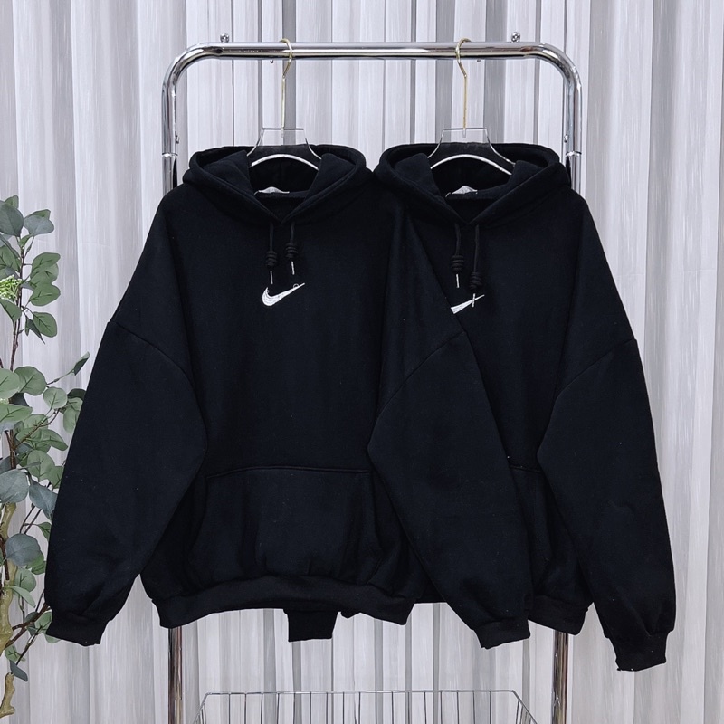 Áo hoodie form rộng vải nỉ Ngoại Thêu Ni Unisex