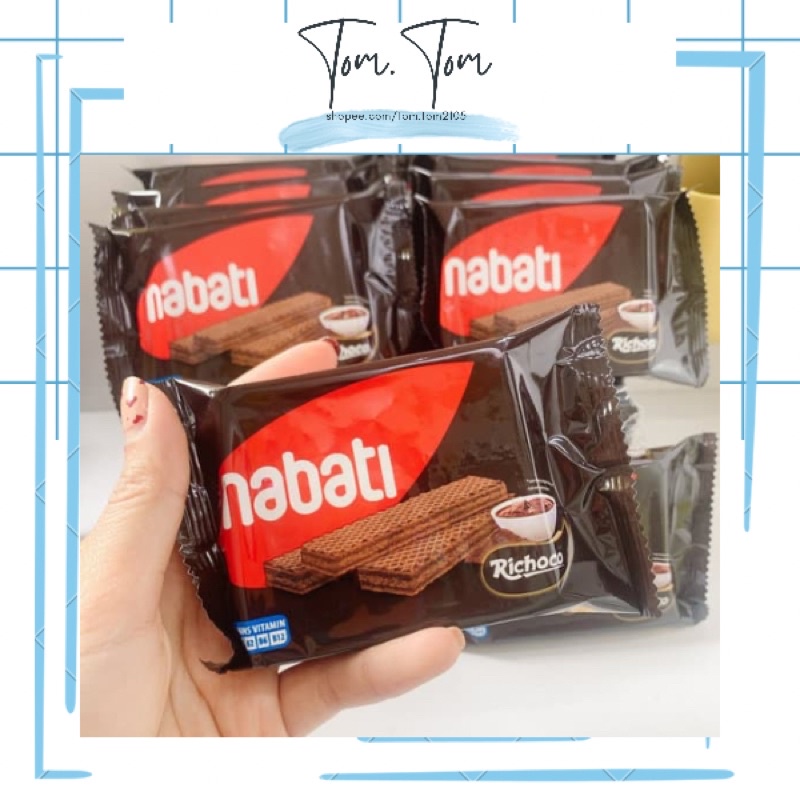 Bánh Kem Xốp Nabati Vị Socola Gói 20G TOM.TOM Đồ Ăn Vặt Hà Nội Vừa Ngon,Vừa Rẻ