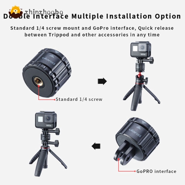 Ulanzi Universal GP-4 Magnetic Quick Release Adapter Holder for GoPro8765 DJI Osmo Action Camera