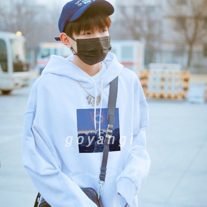 Áo hoodie goyangi Phi hành gia 2 oversize phong cách hàn quốc