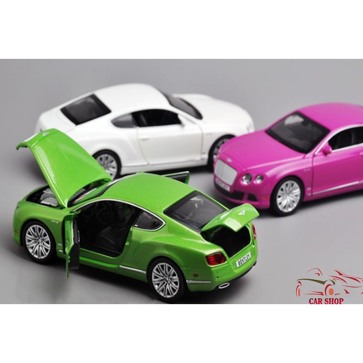Xe mô hình giá rẻ Bentley Continental tỉ lệ 1:32 màu xanh