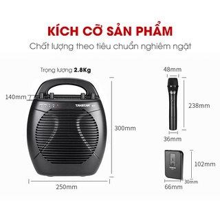 Máy Trợ Giảng Không Dây Takstar E17 Công Suất Lớn 35W, Đầy Đủ Mic Cầm Tay, Cài Đầu, Cài Áo, Chính Hãng Bảo Hành 1 Năm