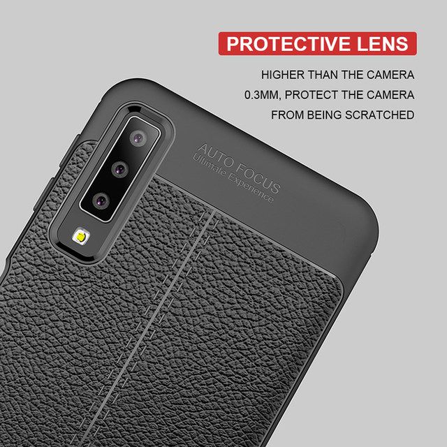 Ốp Lưng Silicon Auto Focus Cho Samsung A7 (2018)