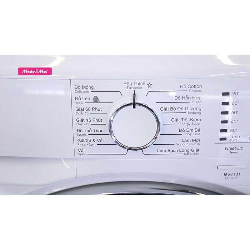 Máy giặt Electrolux Inverter 9 kg EWF9024BDWB -Thêm đồ khi đang giặt ,Giặt nước nóng ,Giặt hơi nước, giao miễn phí HCM